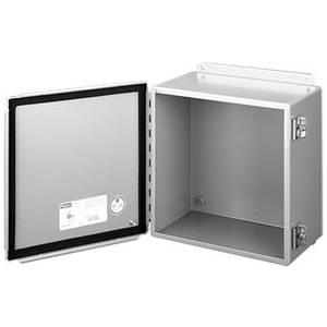 14 x 12 x 6, Hoffman A1412CH Wall Mount Enclosure, NEMA 12/13/IP65, Mild Steel, 1-Door, Continuous Hinged
