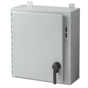 20 x 21.38 x 10, Hoffman A20SA2210LPPL Wall Mount Disconnect Enclosure, NEMA 12/13 IP65, Mild Steel, 1-Door, Continuous Hinge