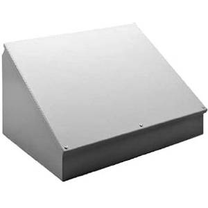 12 x 12 x 9.09, Hoffman C12C12 Enclosure Consolet, NEMA 12/13/IP65, Mild Steel, 30/60Deg