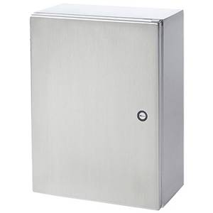 24 x 24 x 8, Hoffman CSD24248SS CONCEPT™ Wall Mount Enclosure, NEMA 3R/4/4X/12/13/IP66, 304 Stainless Steel, 1-Door, Hinged w/Removable Pin