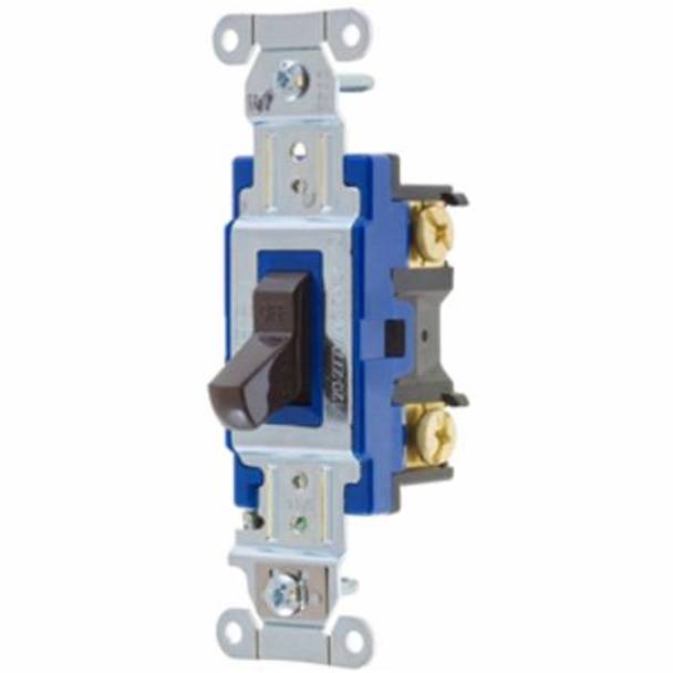 120/277 VAC 15 A, Hubbell Incorporated 1201B Hubbell-PRO™ Toggle Switch, Brown