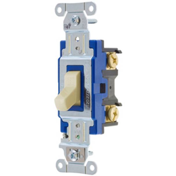 120/277 VAC 15 A, Hubbell Incorporated 1203I Hubbell-PRO™ Toggle Switch, Ivory