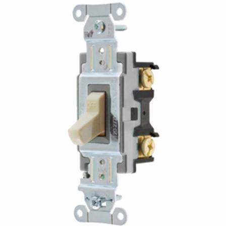 120/277 VAC 15 A, Hubbell Incorporated CS115I Toggle Switch, Ivory