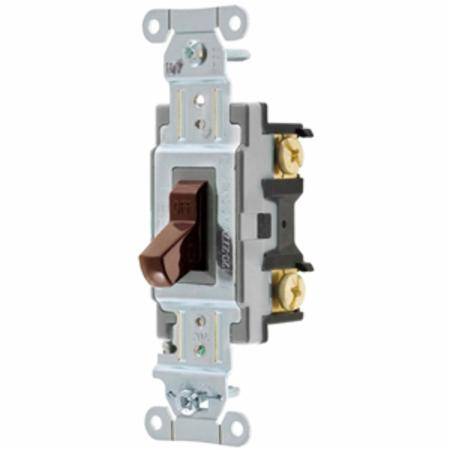120/277 VAC 20 A, Hubbell Incorporated CS120 Toggle Switch, Brown