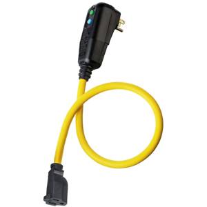 12/3 SJEOW, 120 VAC 15 A Hubbell Incorporated GFP2CA Circuit Guard® Portable GFCI Line Cord, 2' L