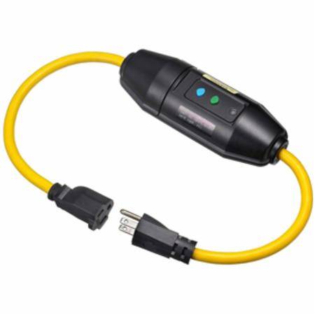 12/3 SJTW, 120 VAC 15 A Hubbell Incorporated GFPIL15125M Portable GFCI Line Cord, 2' L