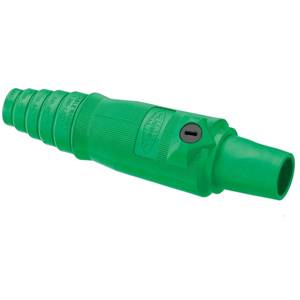 600 VAC/250 VDC 400 A, Hubbell Incorporated HBL400FGN Cam Type Plug, Female, Green