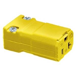 125 VAC 15 A 5-15R, Hubbell Incorporated HBL5969VY Valise® Straight ...