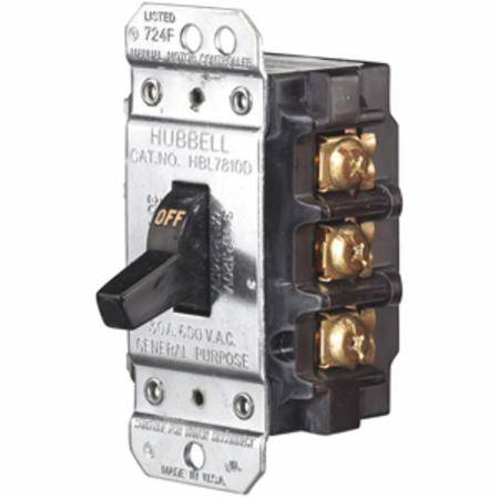 120 to 600 VAC, 30 A, Hubbell Incorporated HBL7810D Circuit-Lock® Motor Controller Disconnect Switch, 3-Pole, (Discontinued)