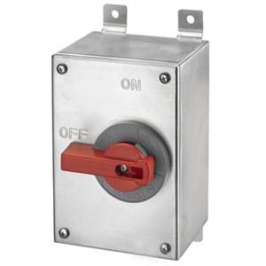 120/240/480/600 VAC, 30 A, Hubbell Incorporated HBLDS3SSAC Circuit-Lock® Enclosed Disconnect Switch, 3-Phase, Non-Fusible, NEMA 4/4X/12/IP69