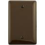 1-Gang, Hubbell Incorporated NPJ13 Wallplate, Nylon, Brown, Blank (Planned Obsolescence by Manufacturer)