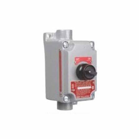 1NO-1NC, Hubbell Incorporated XCS-0S2A1 Selector Switch Cover Assembly, 2-Position,