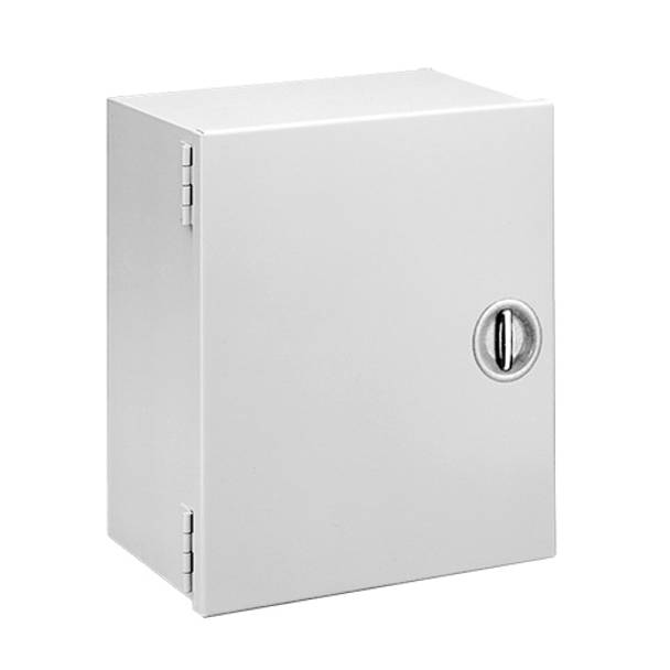 nVent HOFFMAN A24N2412LP A1M Medium Enclosure With Recessed Handle, 24 in L x 24 in W x 12.62 in D, NEMA 1/IP30 NEMA Rating, Steel