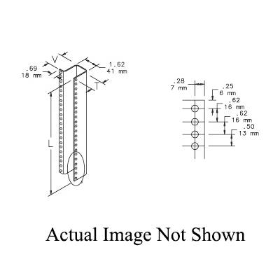 Hoffman A90RA19TH A80 Type RA U-Style Rack Mount Angle, For Use With 90 ...