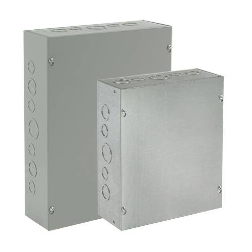 nVent HOFFMAN ASE36X24X12NK A90P1 Pull Box, 24 in W x 12 in D x 36 in H, Screw Cover, NEMA 1/IP30, Steel