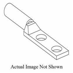 Hoffman DGCL201 DBG Compression Lug, 2/0 AWG Copper/Tinned Copper Conductor, Tinned Copper, Electro-Plated
