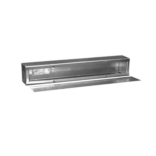 Hoffman A6612T1T F40T1 Long Wiring Trough, 12 in L x 6 in W x 6 in H, Flat Cover, Steel