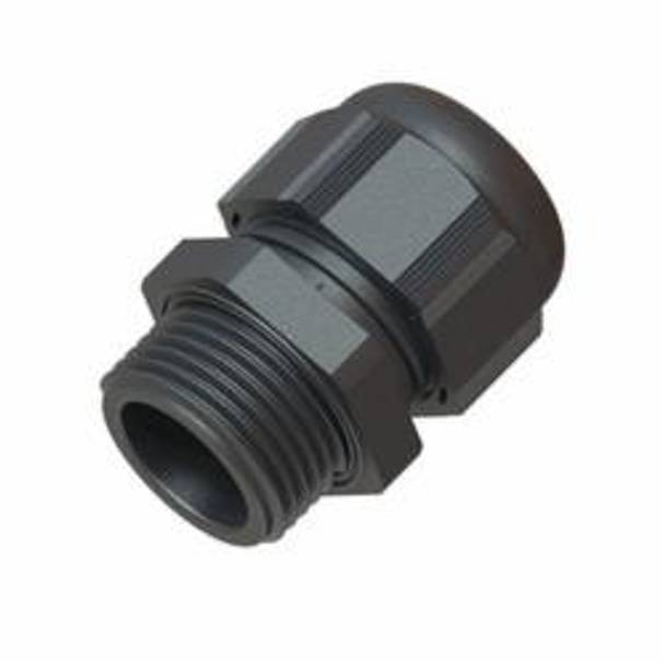 Hoffman Hazloc HIBMX1CWCL HLY Type HIB Cable Gland, M16x1.5 Thread, 0.24 to 0.39 in Cable, 0.39 in L Thread, Polyamide 6