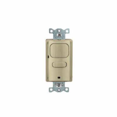 Wiring Device-Kellems H-MOSS® AP2000I1 1-Button 1-Circuit 1 Relay Adjustable Occupancy Sensor Switch With Photocell, 120/277 VAC, Passive Infrared Sensor, 1000 sq-ft Coverage, Threaded Mount
