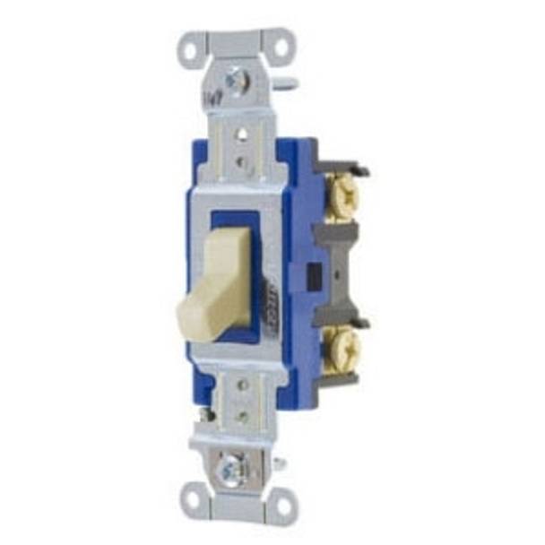 120/277 VAC 15 A, Hubbell Wiring Device-Kellems 1201I Toggle Switch, Ivory