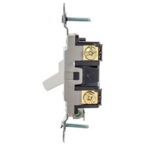 EATON Arrow Hart CSB120W Specification Grade Toggle Switch, 120/277 V, 20 A, 1/2 hp Power Rating