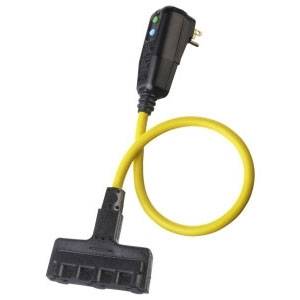12/3 SJEOW, 120 VAC 15 A Hubbell Wiring Device-Kellems GFP2TTA Circuit Guard® Portable GFCI Line Cord, 2' L