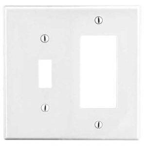 2-Gang, Hubbell Wiring Device-Kellems P126W tradeSELECT® Wallplate, White