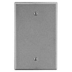 1-Gang, Hubbell Wiring Device-Kellems P13GY Wallplate, Gray