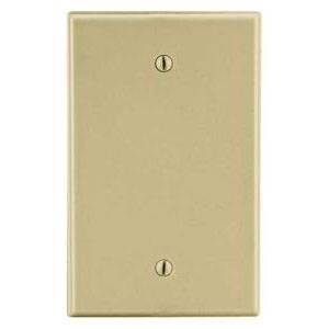 1-Gang, Hubbell Wiring Device-Kellems P13I Wallplate, Ivory