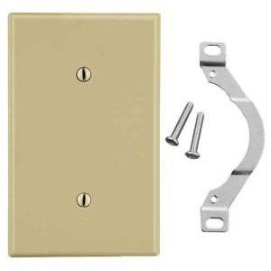 1-Gang, Hubbell Wiring Device-Kellems P14I Wallplate, Ivory