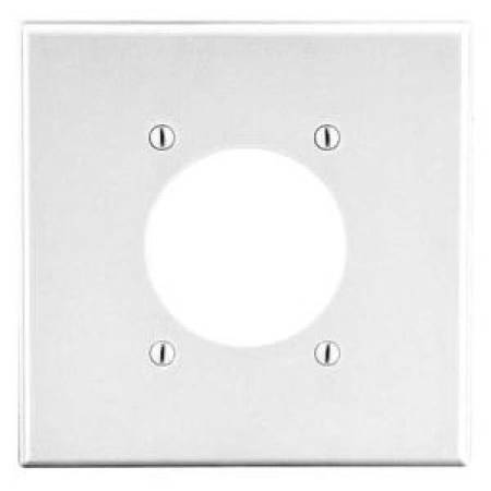 2-Gang, Hubbell Wiring Device-Kellems P703W Wallplate, White