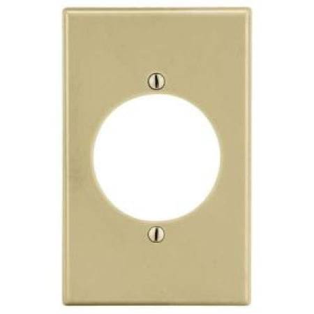 1-Gang, Hubbell Wiring Device-Kellems P724I Wallplate, Ivory
