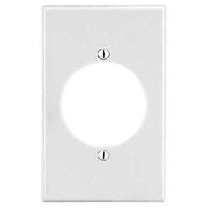 1-Gang, Hubbell Wiring Device-Kellems P724W Wallplate, White