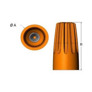 300 V, 22 to 16 AWG, Ideal Industries Inc. 30-071 Wire-Nut® Twist-On Wire Connector, Gray