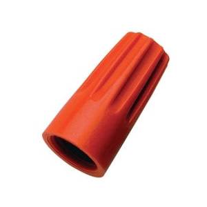 600 V, 22 to 14 AWG, Ideal Industries Inc. 30-073 Wire-Nut® Twist-On Wire Connector, Orange