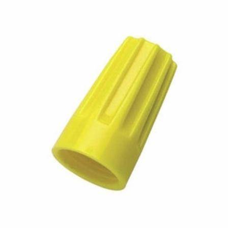 600 V, 18 to 12 AWG, Ideal Industries Inc. 30-074 Wire-Nut® Twist-On Wire Connector, Yellow