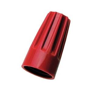 600 V, 18 to 6 AWG, Ideal Industries Inc. 30-076 Wire-Nut® Twist-On Wire Connector, Red