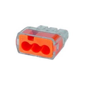 600 V 20 A, Ideal Industries Inc. 30-1033 In-Sure® Push-In Wire Connector, Orange