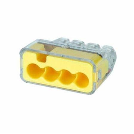 600 V 20 A, Ideal Industries Inc. 30-1034 In-Sure® Push-In Wire Connector, Yellow