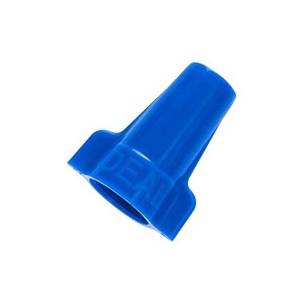 600 V, 14 to 6 AWG, Ideal Industries Inc. 30-454 Wing-Nut® Twist-On Wire Connector, Blue