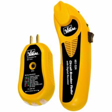 100 to 250 VAC, 47 to 63 Hz, Ideal Industries Inc. 61-534 Circuit Breaker Finder, Visual/Audible
