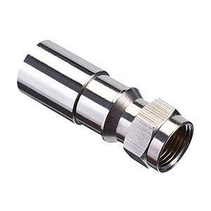 75 Ohm, F Coupling, Ideal Industries Inc. 92-650 RTQ™ XR™ Compression Connector, Straight
