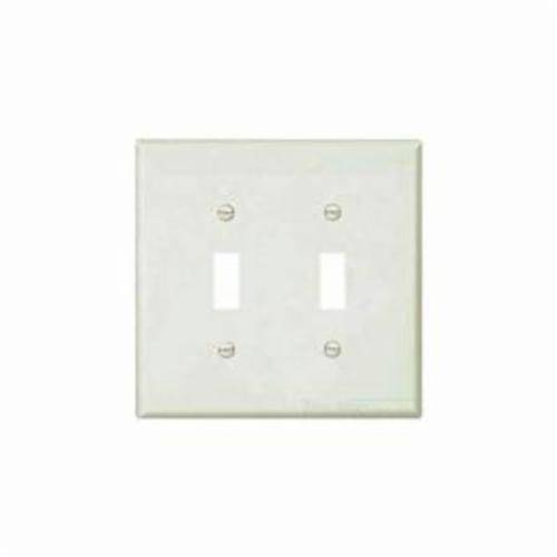 EATON Arrow Hart® PJ2W Mid-Size Standard Screwless Wallplate, 2 Gangs ...