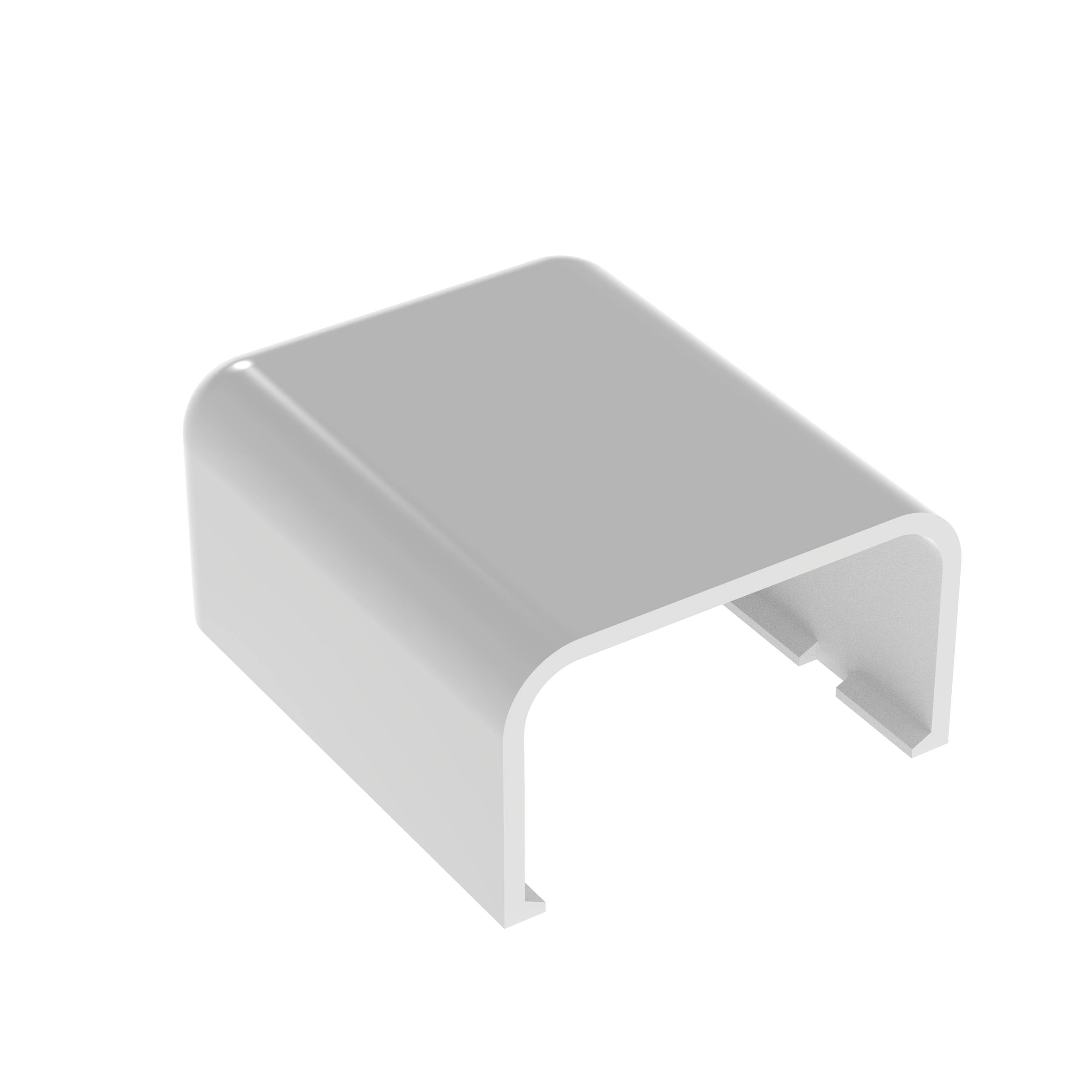 Panduit® Pan-Way® ECF10WH-X Low Voltage End Cap Fitting, For Use With Pan-Way® LD10 Series Surface Raceway System, ABS, White