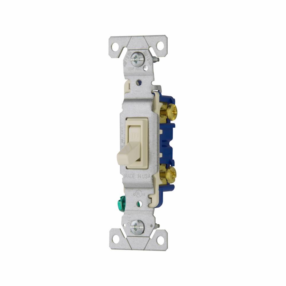 Eaton Wiring Devices Arrow Hart 1301-7LA Toggle Switch, 120 VAC, 15 A