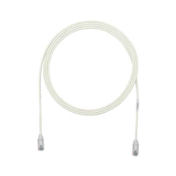 Panduit® PanNet® TX6-28™ UTP28SP1 Class E Small Diameter Patch Cord, Cat 6, 28 AWG U/UTP Copper Stranded Conductor, RJ45 Modular Plug Boot Connector, 1 ft L Cord, Off-White