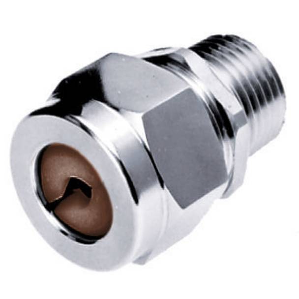 Wiring Device-Kellems SHC1097ZP Form 3 Standard Straight Cord Connector, 1 in Trade, 1 Conductor, 0.5 to 0.63 in Cable Openings, Steel, Machined/Zinc Plated