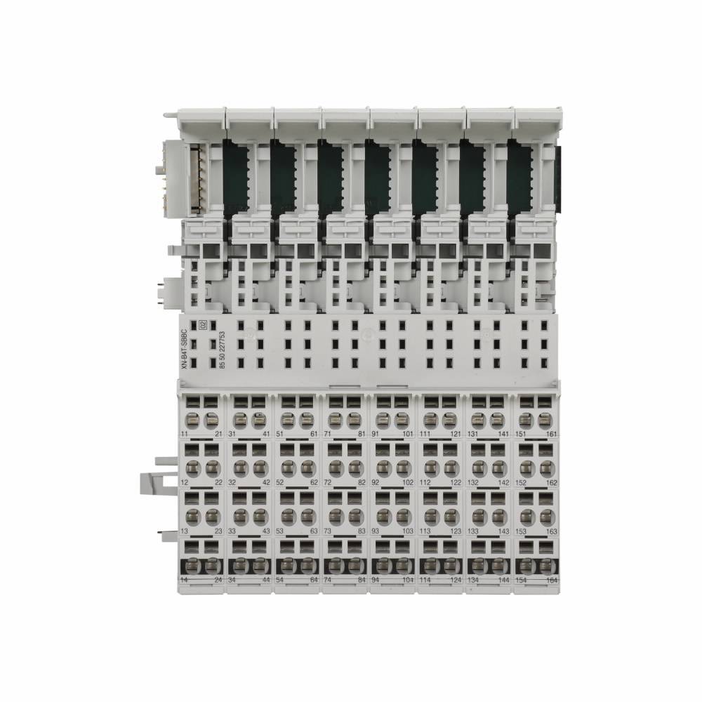 EATON XN-B4T-SBBC 4-Level Connection Block Plug-In I/O Base Module, Spring Cage Wire Clamp, For Use With XN-16DI-24VDC-P Digital Input Module