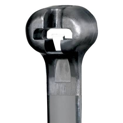 Panduit® Dome-Top® BT1.5M-C0 BT Series Cross Section Miniature Weather-Resistant Cable Tie, 6.3 in L x 0.18 in W x 0.05 in THK, Nylon 6.6