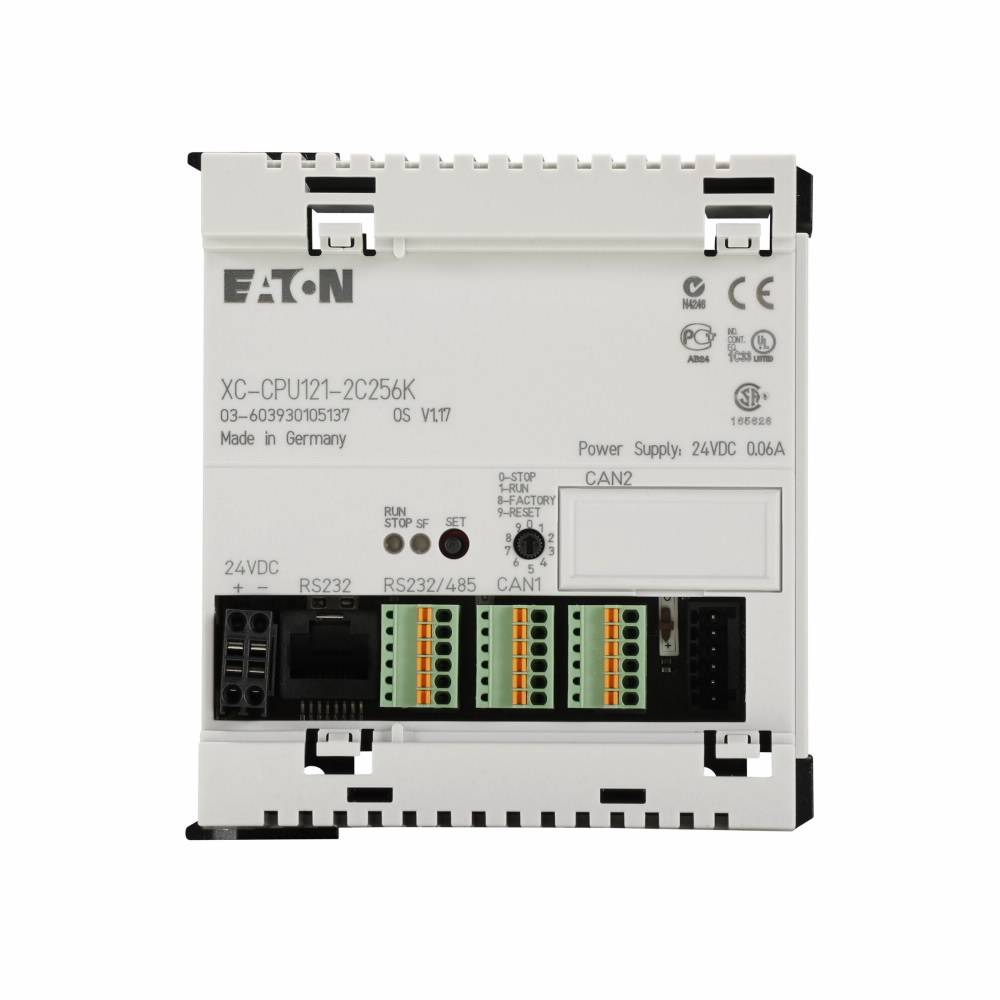 EATON XC-CPU121-2C256K Programmable Logic Controller, 24 VDC